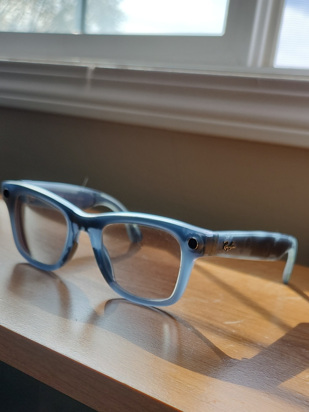 Ray-Ban Wayfarer Meta AI Glasses - RARE Blue Jeans Color